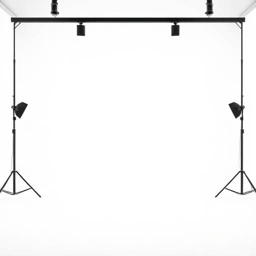 Modern cyclorama studio with seamless white background.